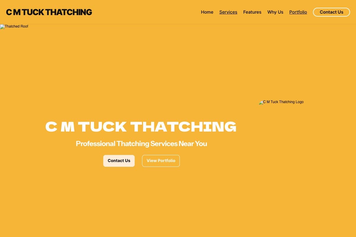 CM Tuck Thatching on screen