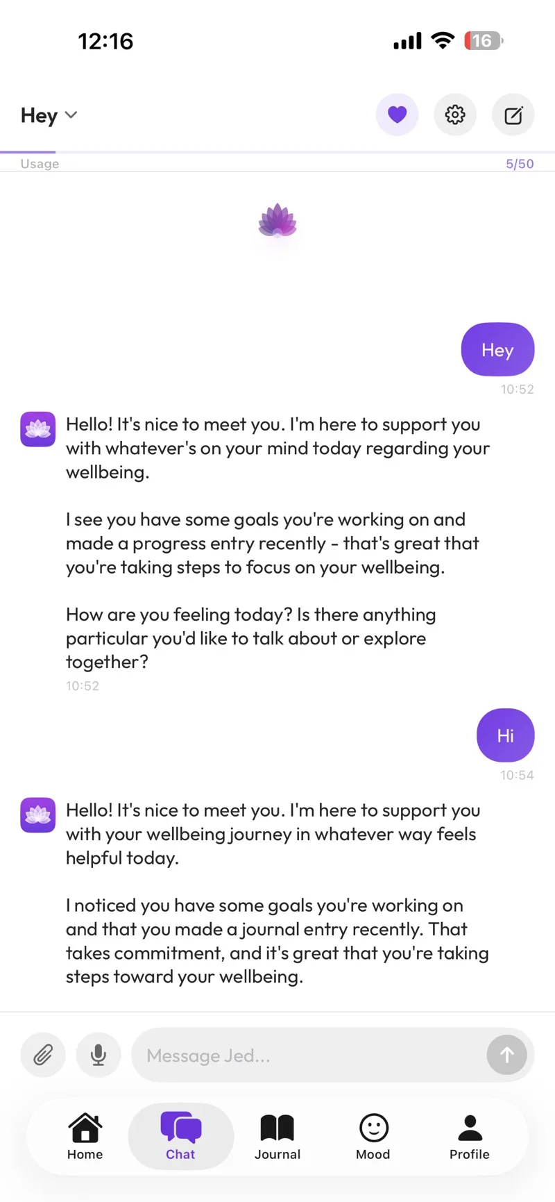 Chat with Jed