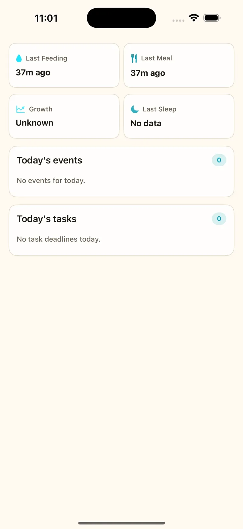 ParentPal today view with events and tasks