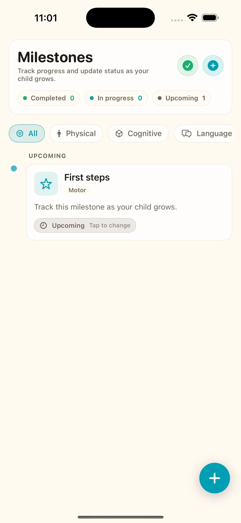 ParentPal milestone tracker