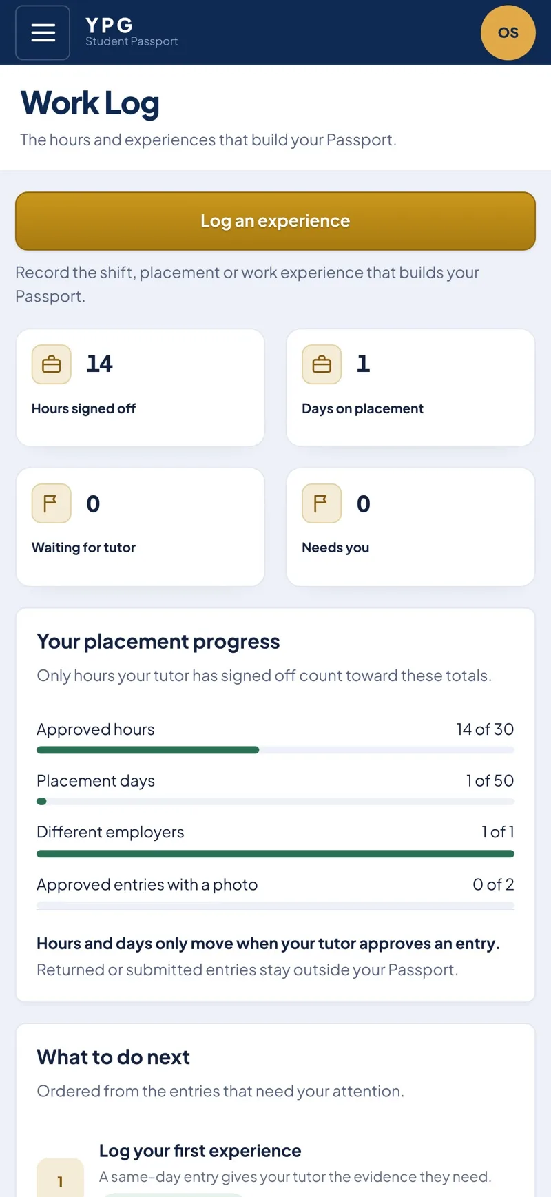 YPG Go work log